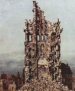 Bernardo Bellotto Ansicht von Dresden, Die Ruine der Kreuzkirche, von Osten aus gesehen Spain oil painting artist